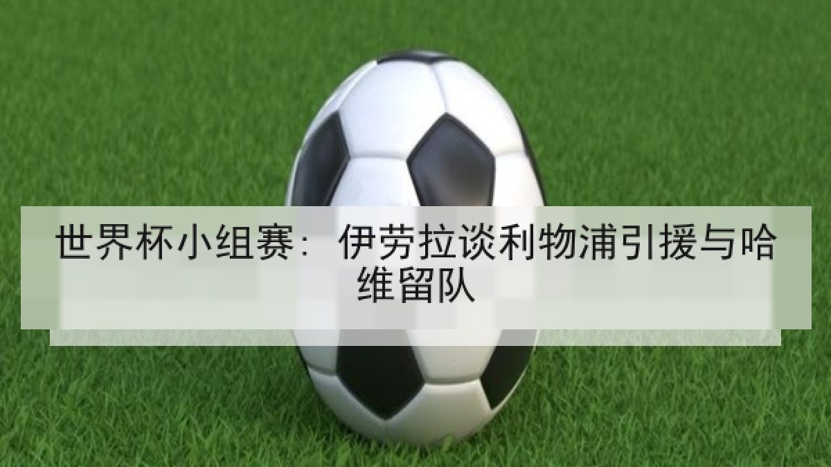 世界杯小组赛: 伊劳拉谈利物浦引援与哈维留队
